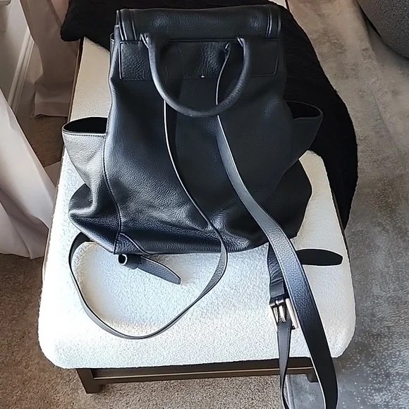 Tory Burch Black Leather Backpack - Picture 3 of 8